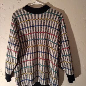 Vintage 80s Style Knit Sweater